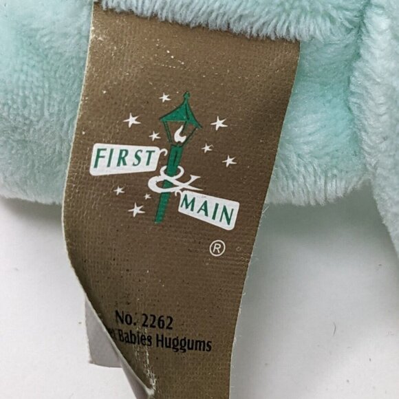 First & Main Pastel HUGGUMS Baby Plush Toy Puppy Dog Plush Waffle Wave - Picture 3 of 6